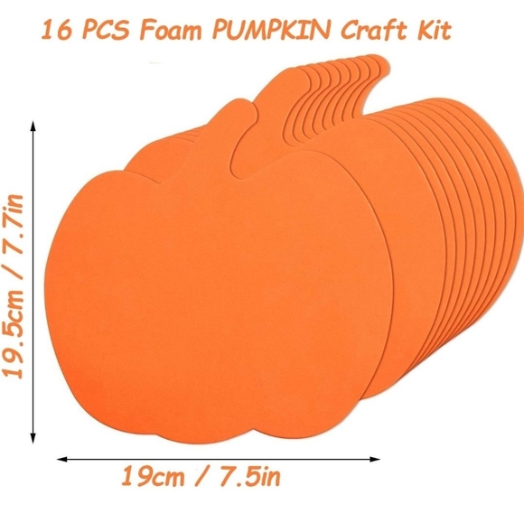 32 Pcs Halloween Pumpkin Craft Kit New - Picture 2 of 3